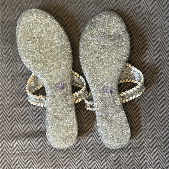 Jack Rogers- Silver Jelly Sandals - Picture 2 of 4